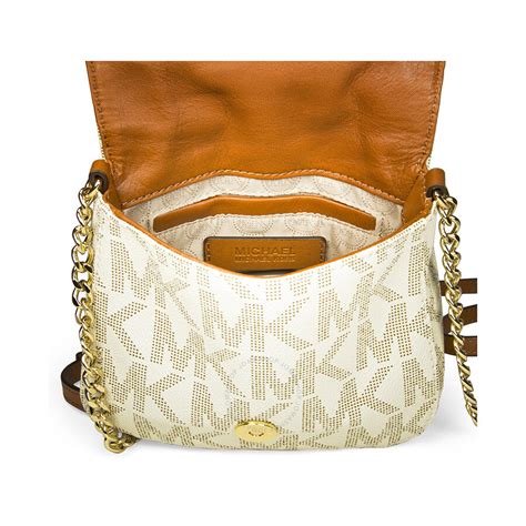 michael kors crossbody vanilla|More.